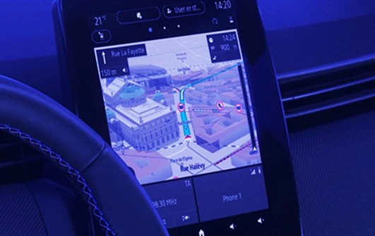 9.3inch Multimedia screen and easylink connected services